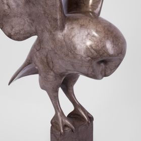Bronze Barn Owl IV Sculpture 