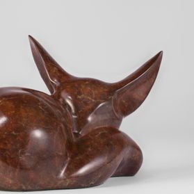 Bronze Fennic Fox Sculpture 
