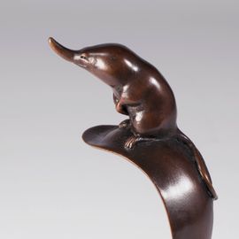 Bronze Shrew Sculpture